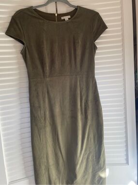 Cato Olive Green Cap Sleeve Midi Dress